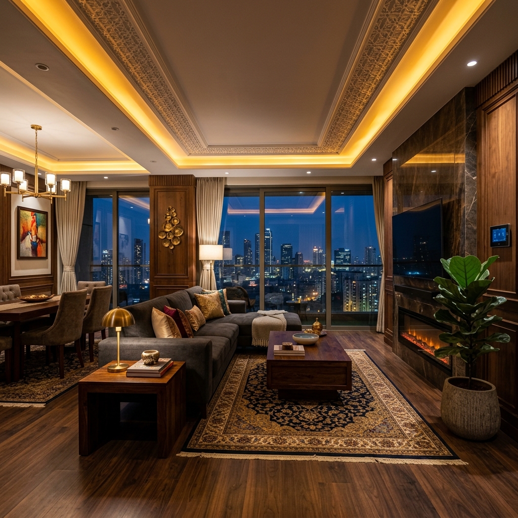 Luxury Smart Home Living Room