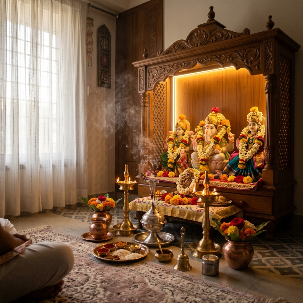 Morning Puja Scene