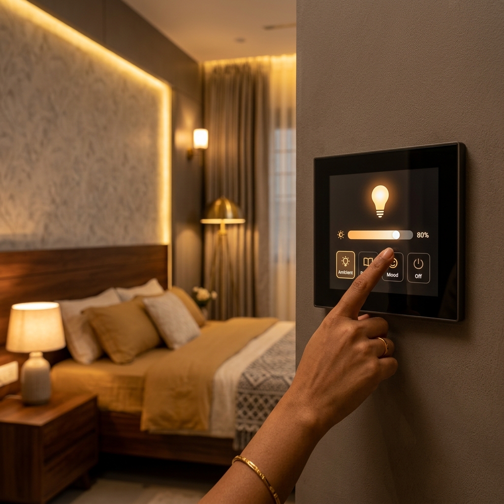 Beautiful modern smart home interior